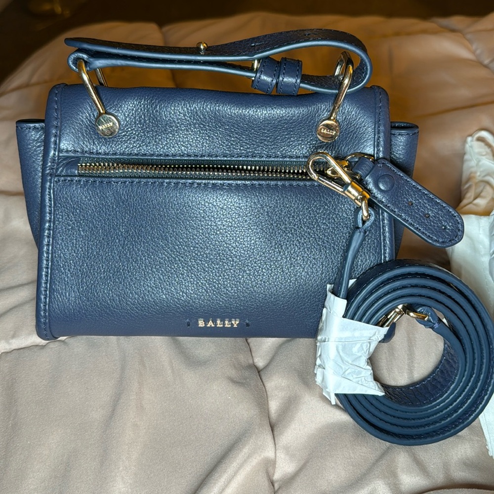 Bally designer small hand bag with attachable strap